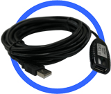 Industrial Port-Powered USB 2.0 Extender Cable Industrial Port-Powered USB 2.0 Extender Cable